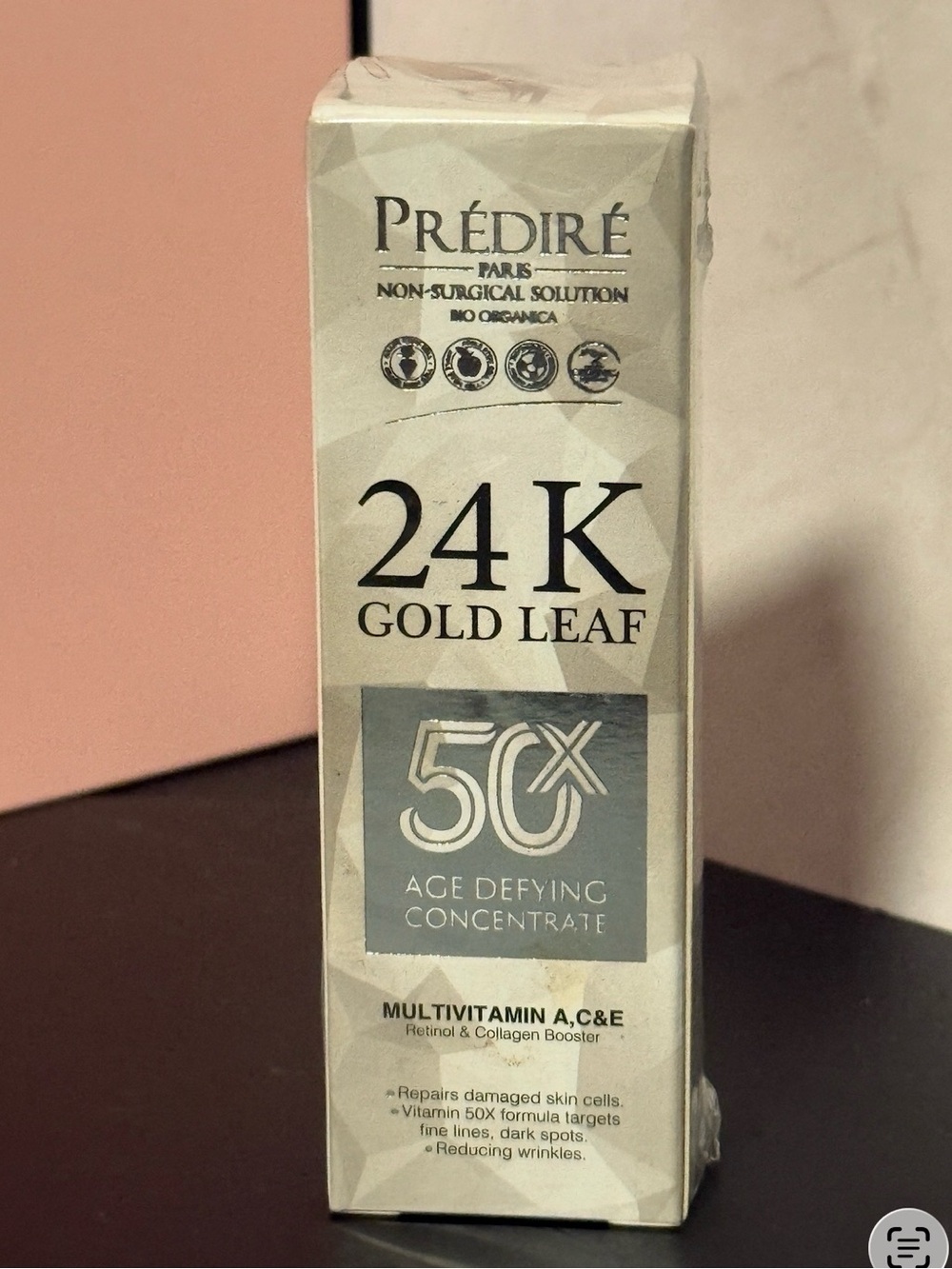 24K Gold Leaf 5X Age-Defying Eye Cream - White & Gold